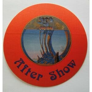 Yes Backstage Pass Original Union 1991 Concert Tour Progressive Rock Music Red